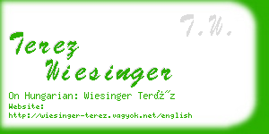 terez wiesinger business card